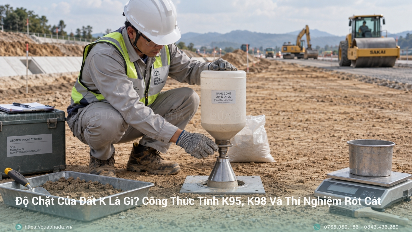 Độ Chặt Của Đất K Là Gì Công Thức Tính K95, K98 Và Thí Nghiệm Rót Cát