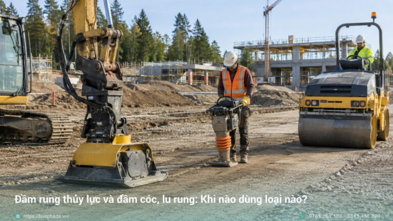 Đầm rung thủy lực và đầm cóc, lu&hellip;